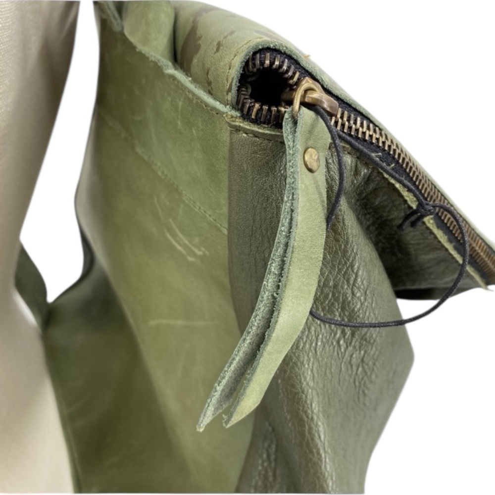 šONA VILLIERšOlive HANDCRAFTED Leather Backpack - Picture 14 of 15